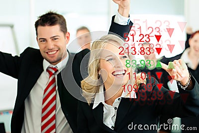 Business - banker and finance consultants Stock Photo