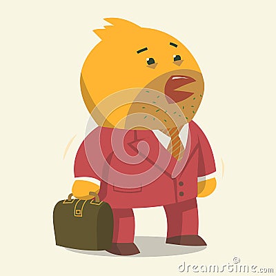 Business bird Vector Illustration