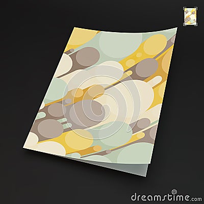 A4 Business Blank. Abstract 3d Background With Vector Illustration