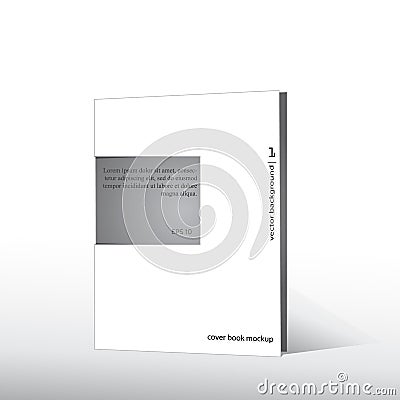 Business Blank. Cover book mockup. Vector Illustration