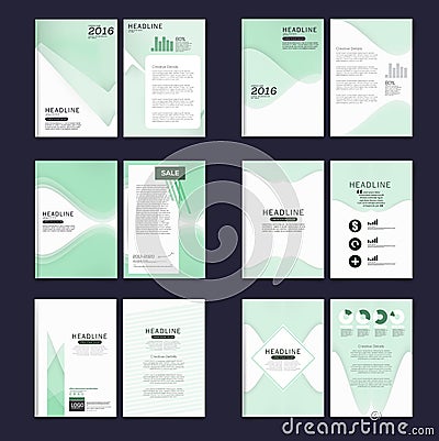 Business brochure flyer cover design layout Colorful template in A4 size, with Premier design template background Vector Illustration