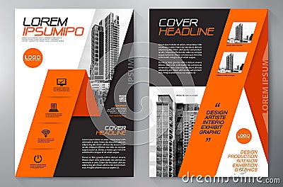 Business brochure flyer design a4 template Vector Illustration