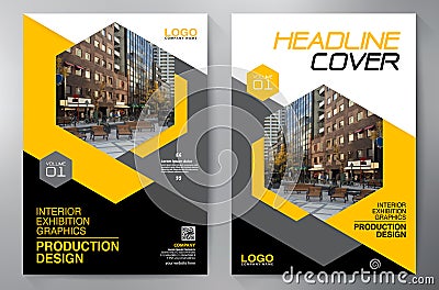 Business brochure flyer design a4 template Vector Illustration