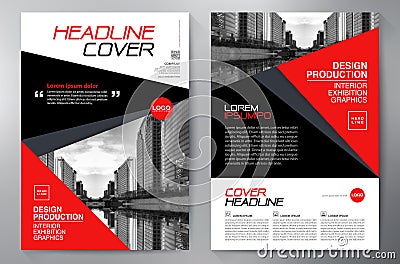 Business brochure flyer design a4 template. Vector Illustration