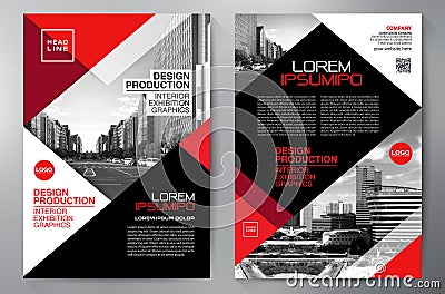 Business brochure flyer design a4 template. Vector Illustration