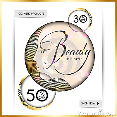 Business brochure-template for beauty salons and hairdressing-10 Vector Illustration