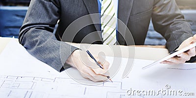 Business Businessman Concentrate Strategy Creative Concept Stock Photo