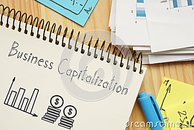 Business Capitalization is shown using the text Stock Photo