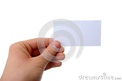 Business card with clipping paths Stock Photo