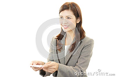 Business Card Exchange Stock Photo