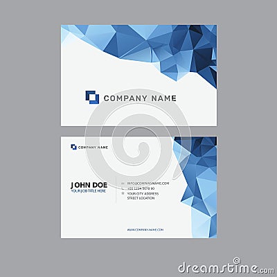 Business card Template Design template Vector Illustration
