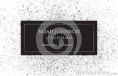 The business card template. Minimal style. Vector Illustration
