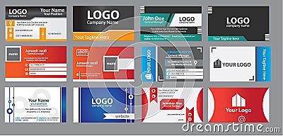 Business Card Template Vector Illustration