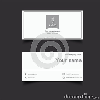 Business Card Template Vector Illustration