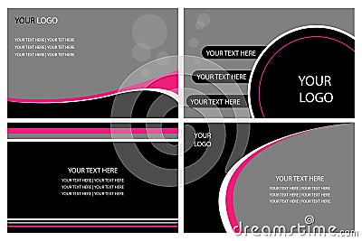 Business cards Vector Illustration