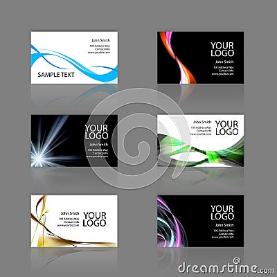 Business Cards Assortment Stock Photo