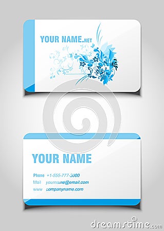 Business cards Cartoon Illustration