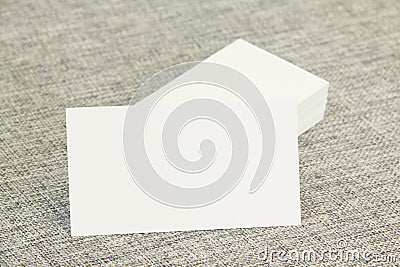 Business cards left Stock Photo