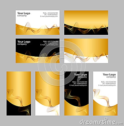 Business cards templates Vector Illustration