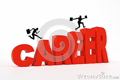 Business career building, competition, promotion or development Stock Photo