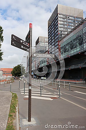 Business center near Lille Europe railway station Editorial Stock Photo