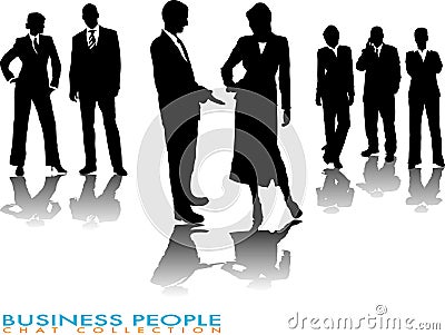 Business chat Vector Illustration