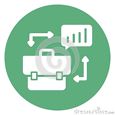 Business chatting, consulting . Vector icon which can easily modify or edit Stock Photo