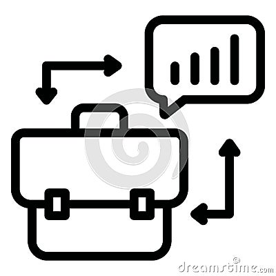 Business chatting, consulting . Vector icon which can easily modify or edit Vector Illustration