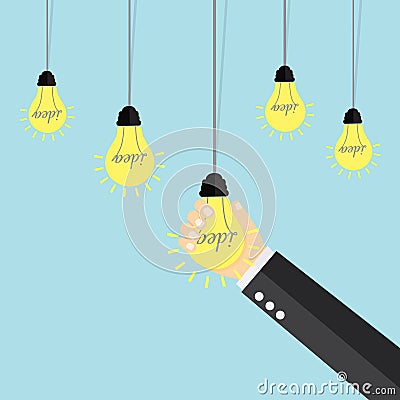 Business choose idea. Vector Illustration