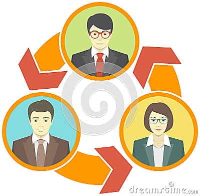 Business Collaboration Concept Vector Illustration