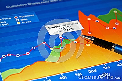 Business Color Chart Stock Photo