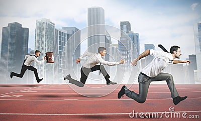 Business Competition Stock Photo