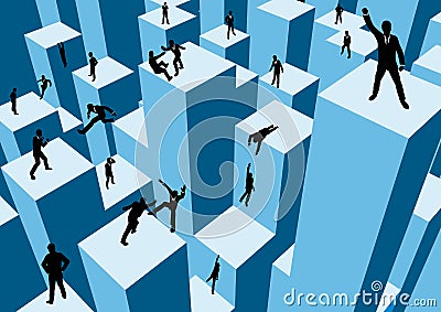 Business Competition Stock Photo