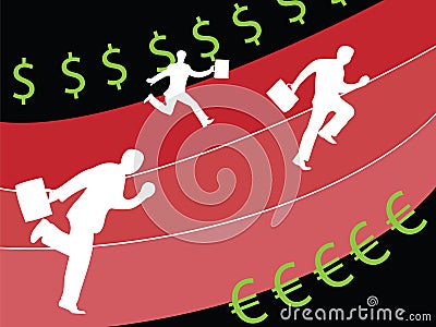 Business competition Vector Illustration