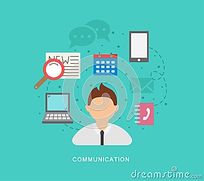 Business comunication Stock Photo