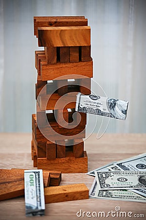 Business concept. Business planning by investor. Modern business investment with many money. Business plan for join Stock Photo