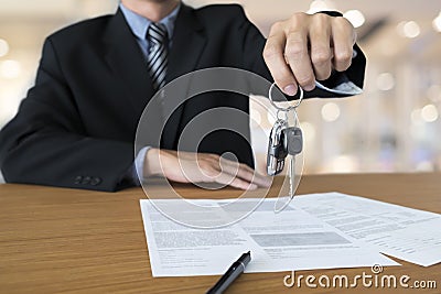 Business concept, car insurance, sell and buy car, car financing Stock Photo