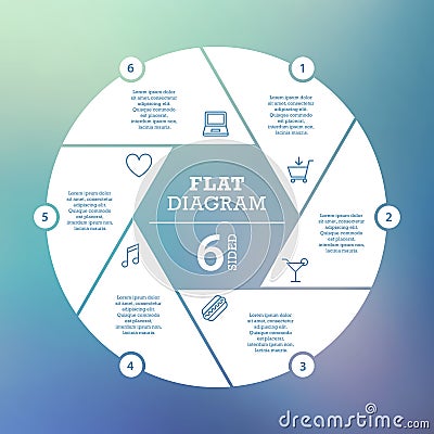 Business concept. Circle puzzle infographic. Template for cycle diagram, graph, presentation and round chart. Vector Illustration