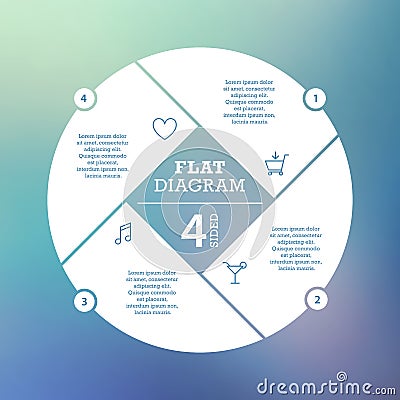 Business concept. Circle puzzle infographic. Template for cycle diagram, graph, presentation and round chart. Vector Illustration