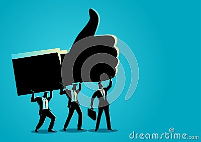 Teamwork for success Vector Illustration