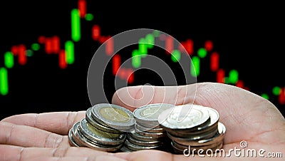 Business concept of making money on investment Stock Photo