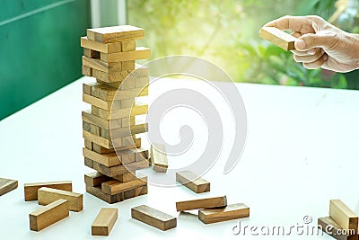 business concept plan and risk project business team work Stock Photo