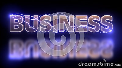 Business Concept theme, Futuristic And cinematic Business Title or text with nice Cyberpunk lighting effect, Business background, Stock Photo