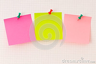 Business concept - three reminder notes Stock Photo