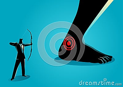 Achilles` Heel Vector Illustration