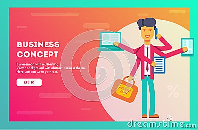 Business concept. Vector illustration. Vector Illustration