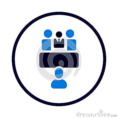 Business Conference, Staff Meeting, Meeting, management, team, Business meeting, businessman, Business meeting board icon Vector Illustration
