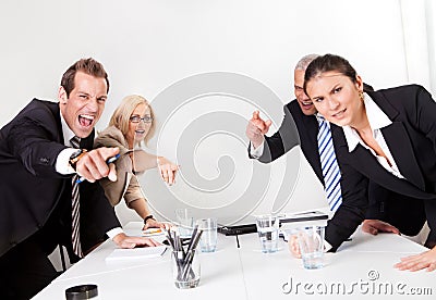 Business conflict Stock Photo