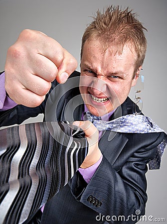 Business confrontation Stock Photo