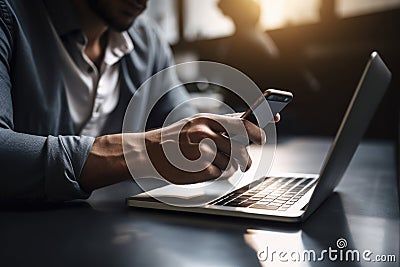 Business Consulting meeting working and brainstorming new business project finance investment concept. Generative AI Stock Photo